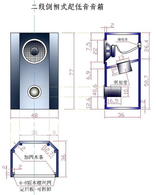 低音炮音箱低音炮音箱结构图